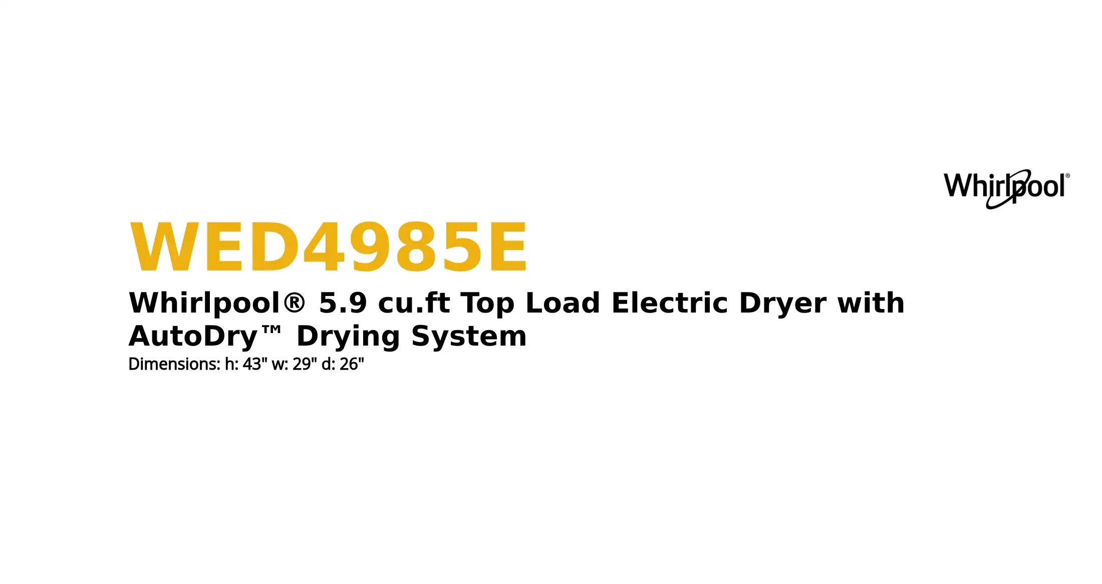 WED4985E product brief thumbnail