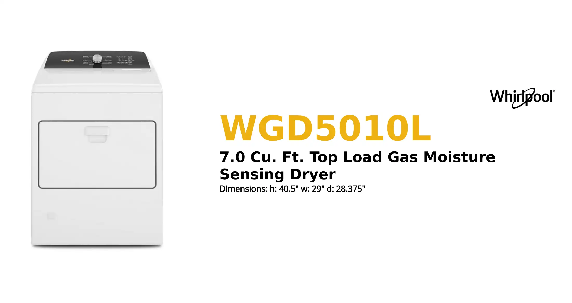 WGD5010L product brief thumbnail