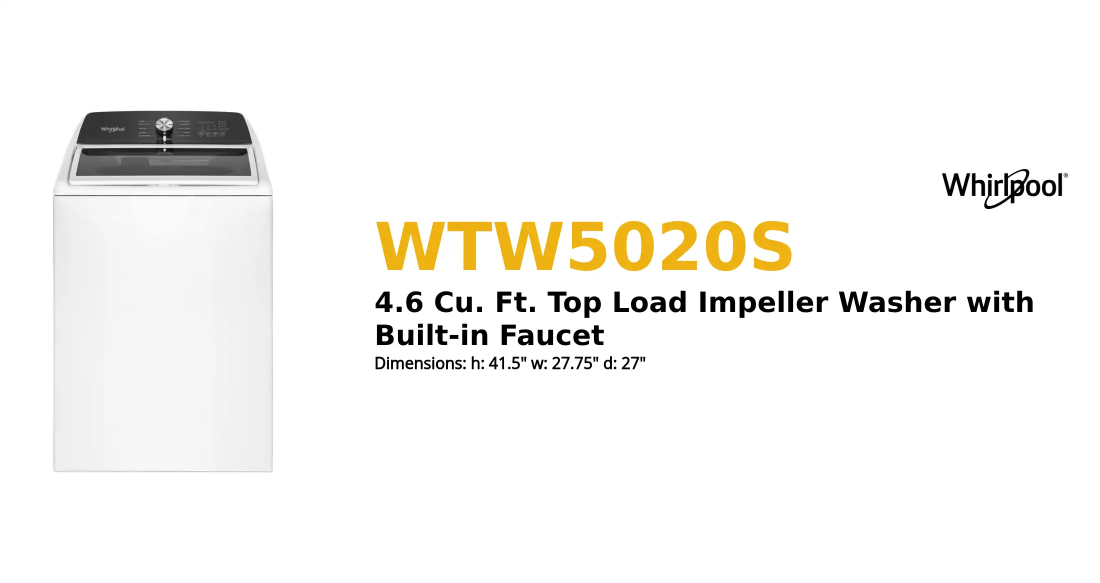 WTW5020S product brief thumbnail