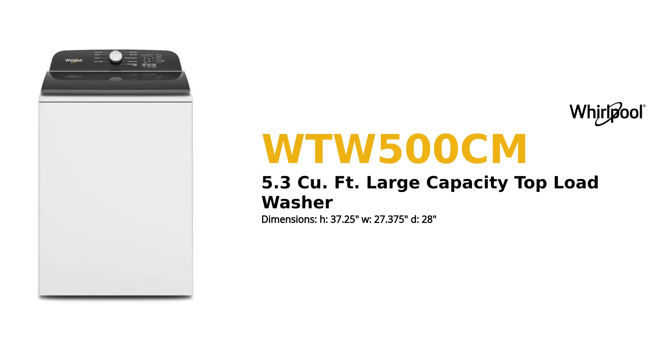 WTW500CM product brief thumbnail
