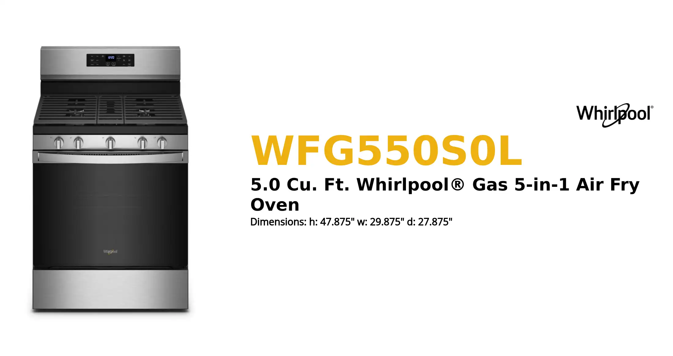 WFG550S0L product brief thumbnail