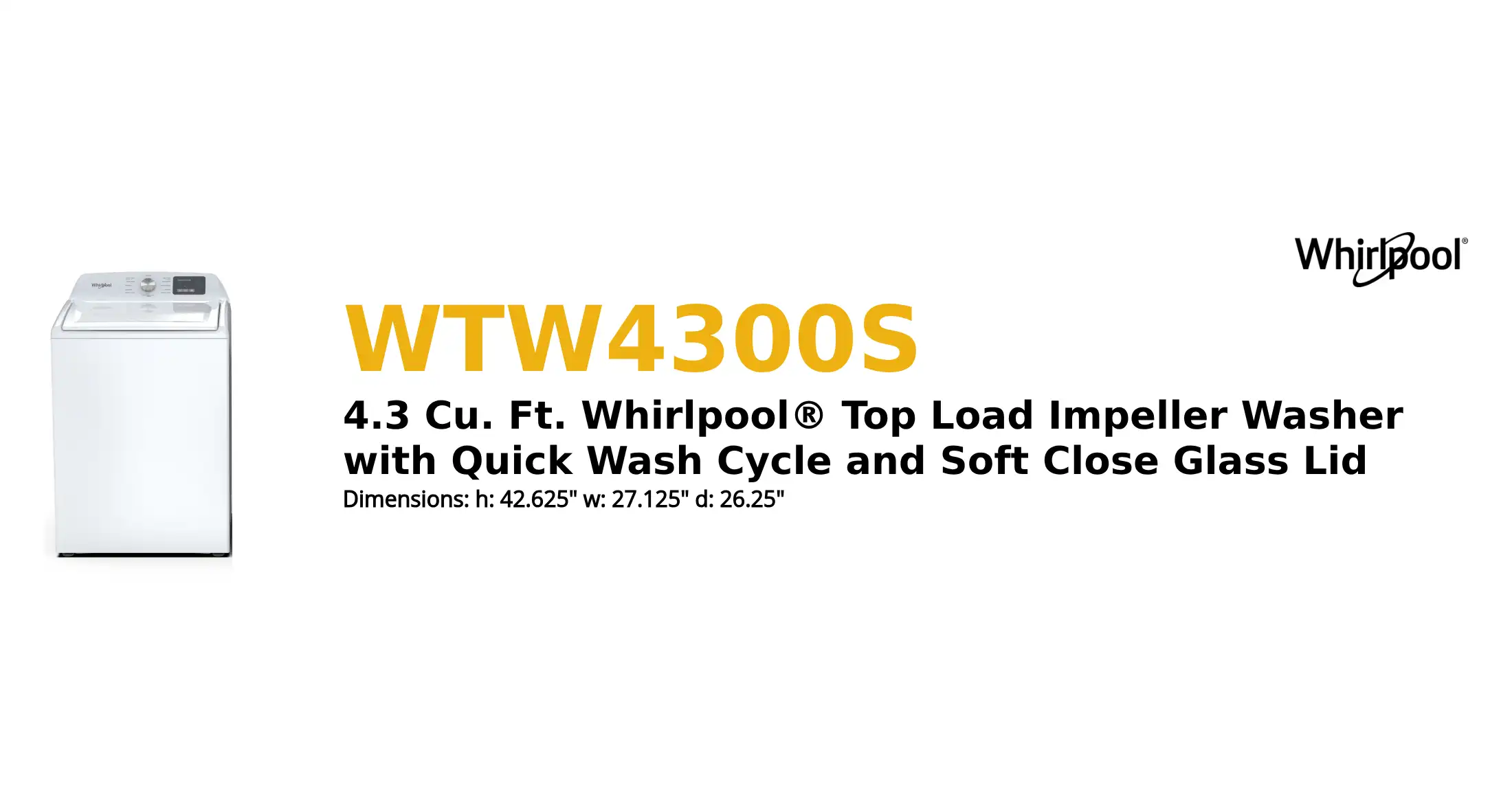 WTW4300S product brief thumbnail